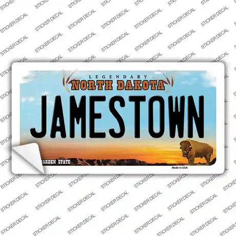 Jamestown North Dakota Novelty Sticker Decal