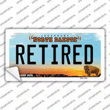 Retired North Dakota Novelty Sticker Decal