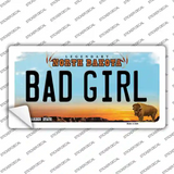 Bad Girl North Dakota Novelty Sticker Decal