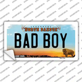 Bad Boy North Dakota Novelty Sticker Decal