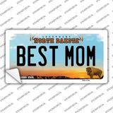 Best Mom North Dakota Novelty Sticker Decal