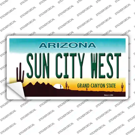 Sun City West Arizona Novelty Sticker Decal