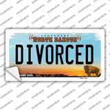 Divorced North Dakota Novelty Sticker Decal