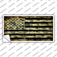 Camo American Flag Novelty Sticker Decal