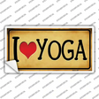 I Heart Yoga Novelty Sticker Decal