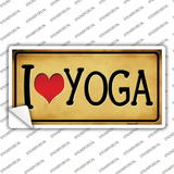 I Heart Yoga Novelty Sticker Decal