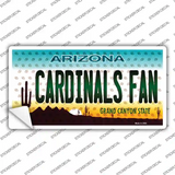 Cardinals Fan Arizona Novelty Sticker Decal