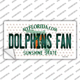 Dolphins Fan Florida Novelty Sticker Decal