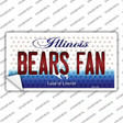 Bears Fan Illinois Novelty Sticker Decal
