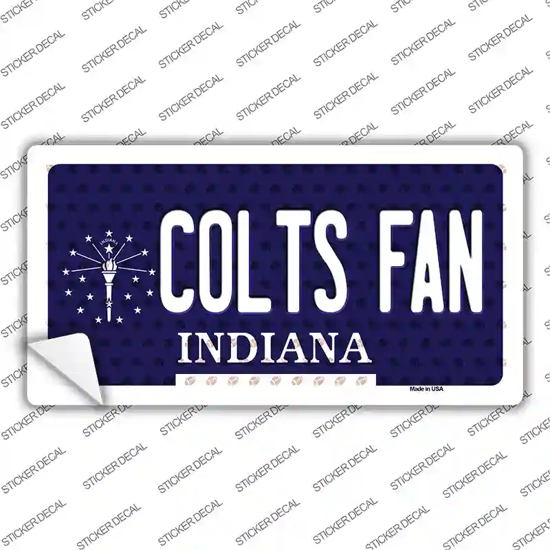 Colts Fan Indiana Novelty Sticker Decal