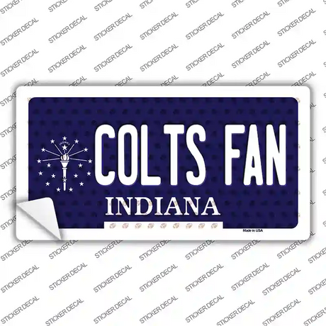 Colts Fan Indiana Novelty Sticker Decal