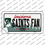 Saints Fan Louisiana Novelty Sticker Decal
