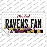 Ravens Fan Maryland Novelty Sticker Decal