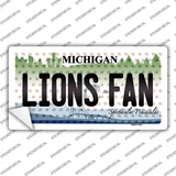 Lions Fan Michigan Novelty Sticker Decal
