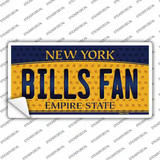 Bills Fan New York Novelty Sticker Decal
