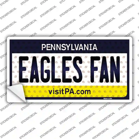 Eagles Fan Pennsylvania Novelty Sticker Decal