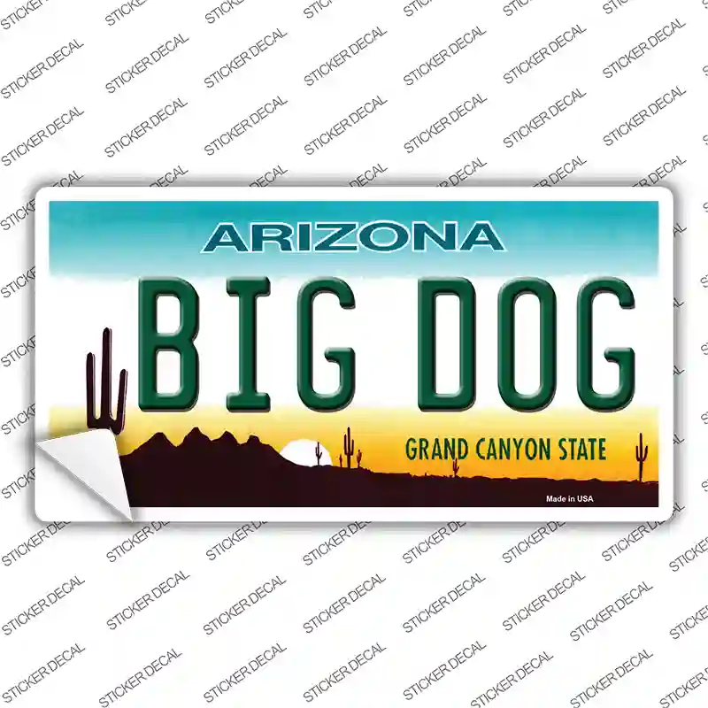 Big Dog Arizona Novelty Sticker Decal