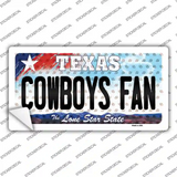 Cowboys Fan Texas Novelty Sticker Decal
