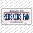 Redskins Fan Washington DC Novelty Sticker Decal