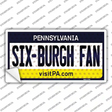 Six Burgh Fan Pennsylvania Novelty Sticker Decal