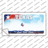 Texas New State Novelty Sticker Decal