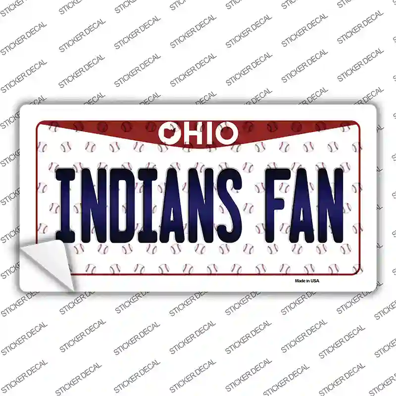 Indians Fan Ohio Novelty Sticker Decal