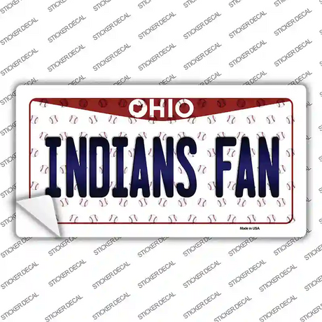 Indians Fan Ohio Novelty Sticker Decal