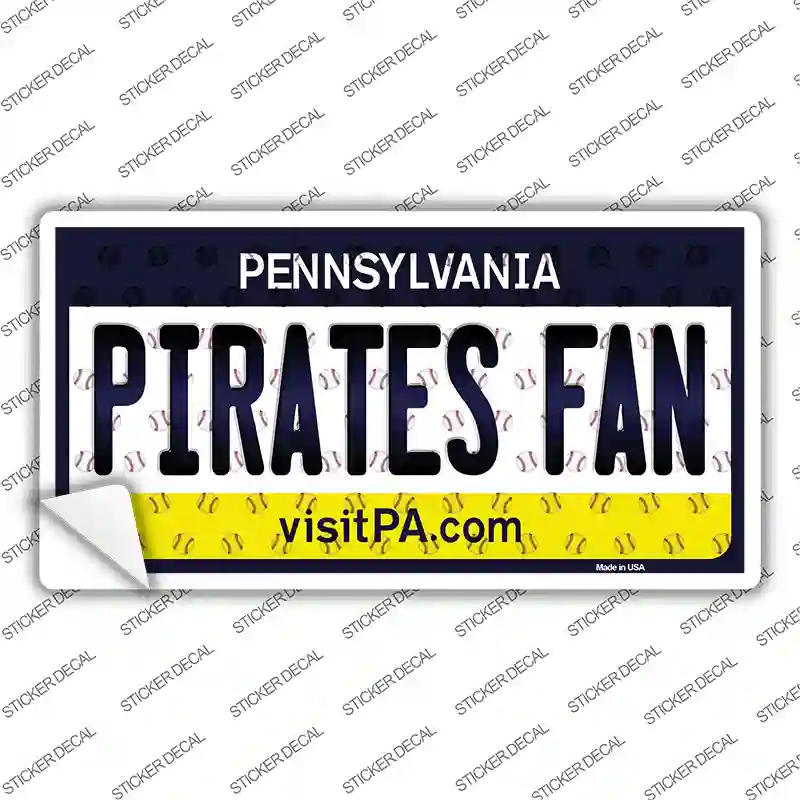 Pirates Fan Pennsylvania Novelty Sticker Decal