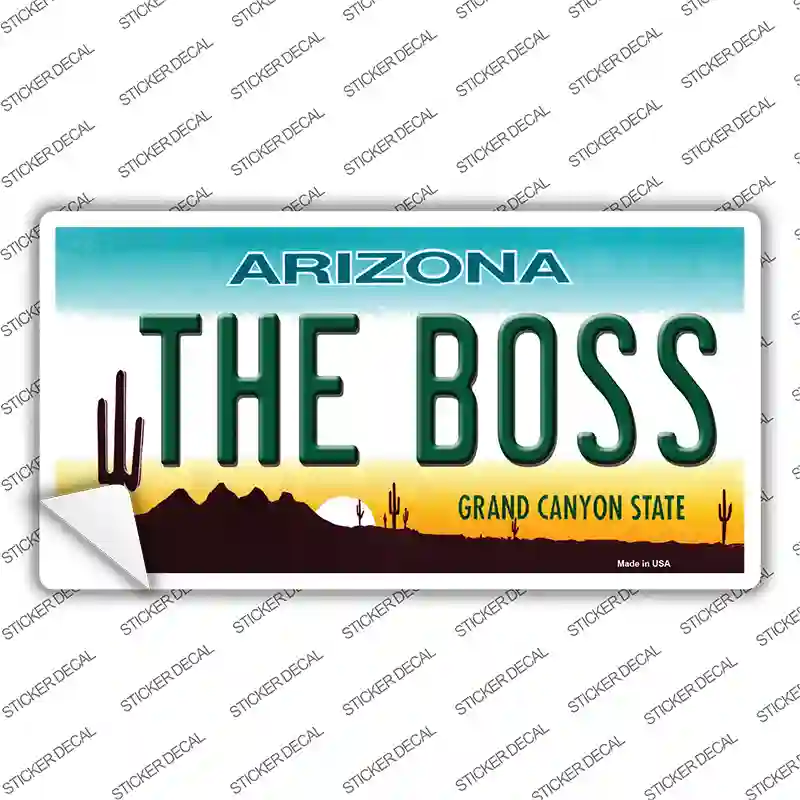 The Boss Arizona Novelty Sticker Decal