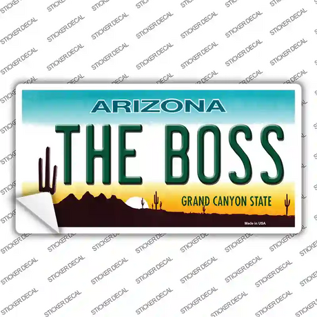 The Boss Arizona Novelty Sticker Decal