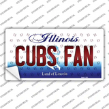 Cubs Fan Illinois Novelty Sticker Decal