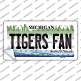 Tigers Fan Michigan Novelty Sticker Decal