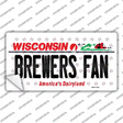 Brewers Fan Wisconsin Novelty Sticker Decal