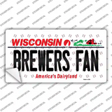 Brewers Fan Wisconsin Novelty Sticker Decal