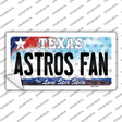 Astros Fan Texas Novelty Sticker Decal