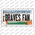 Braves Fan Georgia Novelty Sticker Decal