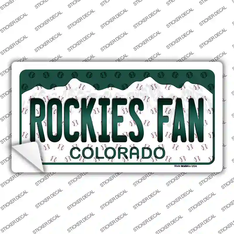 Rockies Fan Colorado Novelty Sticker Decal