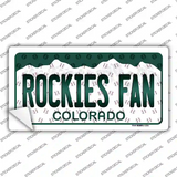 Rockies Fan Colorado Novelty Sticker Decal