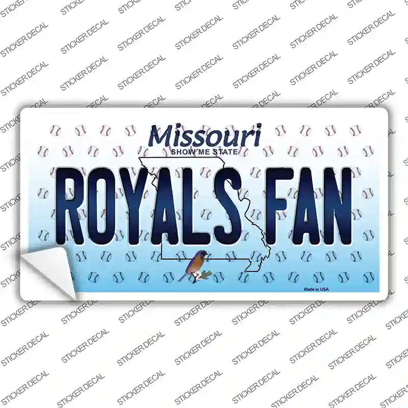 Royals Fan Missouri Novelty Sticker Decal