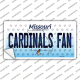 Cardinals Fan Missouri Novelty Sticker Decal