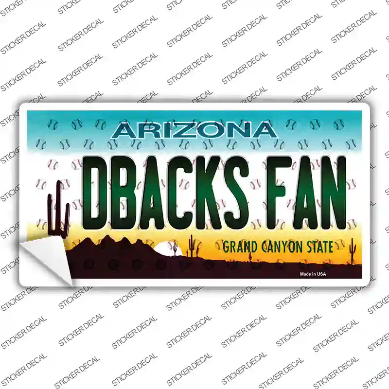 Dbacks Fan Arizona Novelty Sticker Decal