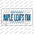 Maple Leafs Fan Ontario Novelty Sticker Decal