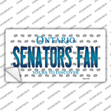 Senators Fan Ontario Novelty Sticker Decal