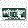 Avalanche Fan Colorado Novelty Sticker Decal