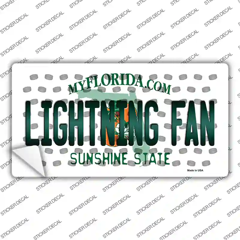 Lightning Fan Florida Novelty Sticker Decal