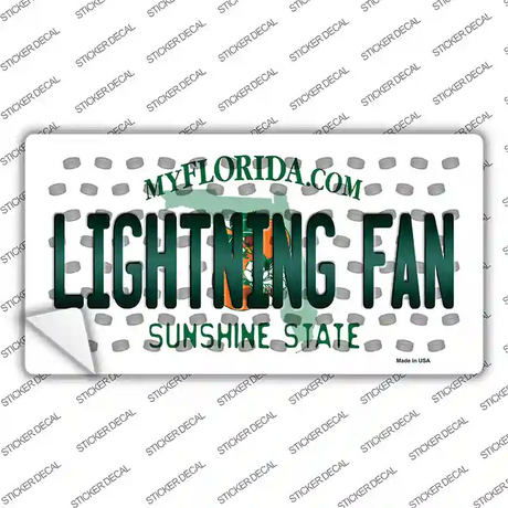 Lightning Fan Florida Novelty Sticker Decal