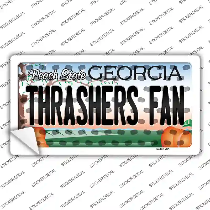 Thrashers Fan Georgia Novelty Sticker Decal