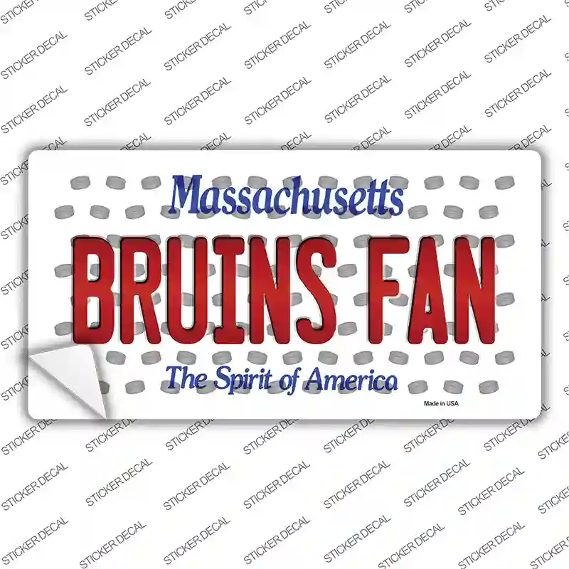 Bruins Fan Massachusetts Novelty Sticker Decal