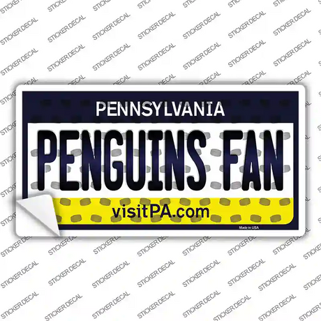 Penguins Fan Pennsylvania Novelty Sticker Decal