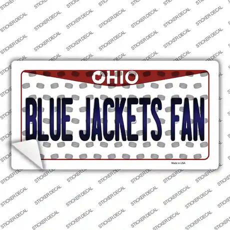 Blue Jackets Fan Ohio Novelty Sticker Decal